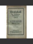 Protokoll der Verhandlungen des dritten Parteitages, 1921 [německá sociální demokracie; DSAP; Sudety; Československo; Deutschen sozialdemokratischen Arbeiterpartei; Tetschen; Děčín] - náhled