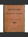 Seznam míst v Království českém (1913) [Čechy - města a obce, lexikon, seznam obcí] - vazba kůže - polokožená (pošk.) - náhled