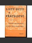 Listy úcty a přátelství (Josef Pekař - Jaroslav Goll, korespondence, listy, dopisy Jaroslava Golla a Josefa Pekaře - náhled