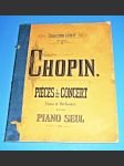 Chopin / noty : Klavír - Piecés de Concert  ,.Op.2, 13, 14 - náhled