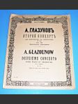 Glazunov / noty : 2x klavír + orchestr : Koncert č.2  ,. Op. 100 - náhled