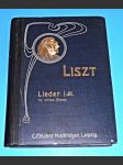 Liszt / noty : klavír : Lieder I.-III. für mittlere Stimme (Písně I.-III. pro střední hlas) - náhled