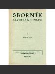 Sborník archivních prací, ročník XVII., číslo 1/1967 - náhled