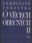 O věcech obecných II. - náhled