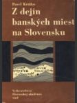 Z dejín banských miest na Slovensku - náhled