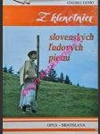 Z klenotnice slovenských ludových piesní - demo ondrej - náhled