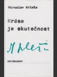 Krása je skutečnost: Eseje o umění a literatuře - náhled