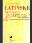 Večne živé latinské výpovede a citáty - náhled