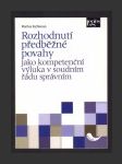 Rozhodnutí předběžné povahy jako kompetenční výluka v soudním řádu správním - náhled