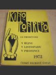 KINO PONREPO. Co promítáme v říjnu, v listopadu, v prosinci 1972 - náhled