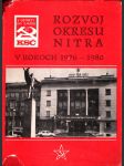 Rozvoj okresu nitra - náhled