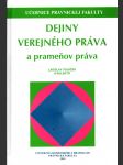 Dejiny verejného práva a prameňov práva - náhled