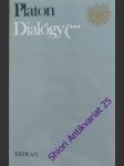 Dialógy iii. - platon - náhled