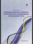 Riadenie ľudských zdrojov v ubytovacích zariadeniach hotelového typu - náhled