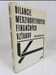 Bilance Medziodvetvových finančních vzťahov - náhled