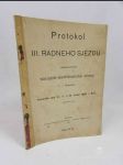 Protokol III. řádného sjezdu Československé sociálně-demokratické strany - náhled