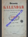 Občanský kalendář koruny svatovácslavské na obyčejný rok 1875 - ročník viii. - náhled