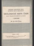 Geologická mapa ČSSR M-34-XXV. Žilina 1: 200 000 - náhled