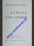 Evropa v xix. století - croce benedetto - náhled