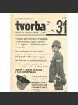 Tvorba, ročník V., číslo 31/1930. List pro literaturu, politiku a umění (1. republika, časopis, noviny) - náhled