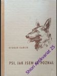 Psi, jak jsem je poznal - karlík otokar - náhled