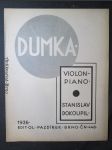 Dumka. Violon-piano - náhled