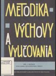 Metodika výchovy a vyučovania - náhled