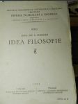 Idea filosofie : Zur Idee der Philosophie. I, Cesta k primátu idee : (od primitivní zkušenosti k transcendentálnímu myšlení) : předběžná zkoumání ke konstituci filosofie - náhled