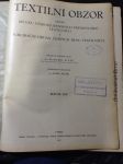 Textilní obzor. Ročník XXV., 1927. Orgán Spolku československých průmyslníků textilních a Publikační orgán českých škol textilních. - náhled