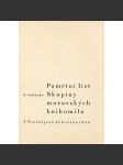 Pamětní list 8. schůzky Skupiny moravských knihomilů v Prostějově (1x grafika Alois Fišárek - suchá jehla) [Prostějov]1936] - náhled