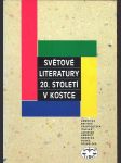 Světové literatury 20. století v kostce v/a - náhled