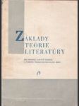 Základy teórie literatúry - náhled