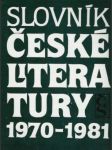 Slovník Ceské literatúry 1970 - 1981 - náhled