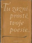 Tu zazní prostě tvoje poesie... - náhled