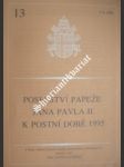 Poselství svatého otce jana pavla ii. k postní době 1995 - jan pavel ii. - náhled