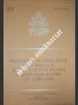 Poselství svatého otce jana pavla ii. k xxv. světovému dni cestovního ruchu ( 30. května 2004 ) - jan pavel ii. - náhled