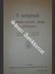 O nezbytnosti nábožensko-mravního základu v paedagogice - FOERSTER Friedrich Wilhelm - náhled