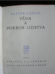 Věda a pokrok lidstva - LODGE Oliver - náhled