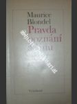 Pravda o poznání činu - BLONDEL Maurice - náhled