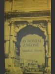 O novém zákoně - tenney merrill c. - náhled