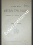 Hedda gablerová - ibsen henrik - náhled