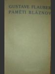 Paměti bláznovy - flaubert gustave - náhled