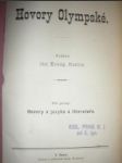 Hovory Olympské - Díl I. - Hovory o jazyku a literatuře - KOSINA Jan Evang. - náhled