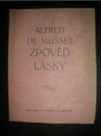 Zpověď lásky - MUSSET Alfred de - náhled