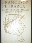 Listy velkým i malým tohoto světa - PETRARCA Francesco - náhled