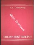 Ohlasy písní českých - čelakovský františek ladislav - náhled