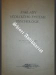 Základy vědeckého systému psychologie - KREJČÍ František - náhled