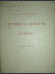 Synthesa lidského myšlení - část první - dwelshauvers georges - náhled