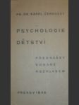 Psychologie dětství - černocký karel ph.dr. - náhled