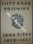 Listy a řád vojenský Jana Žižky 1420 - 1433 - náhled